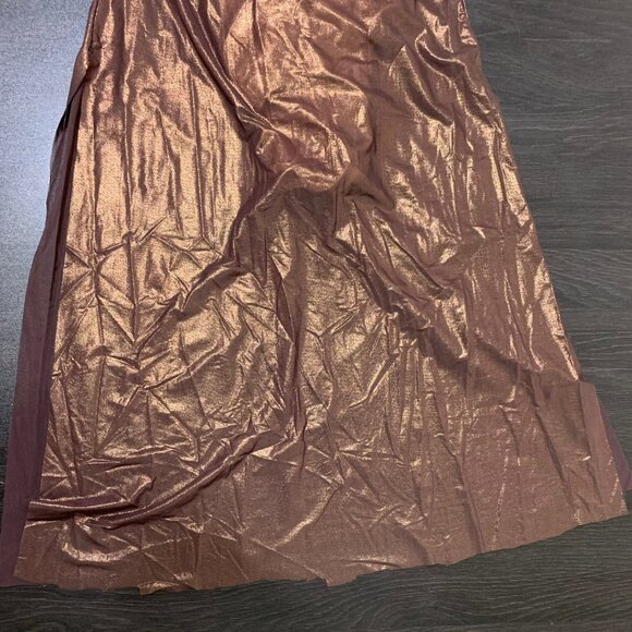 Revolution Brown Foil Mesh Spandex Dress Dance Costume SA (Adult Small) - Picture 3 of 5